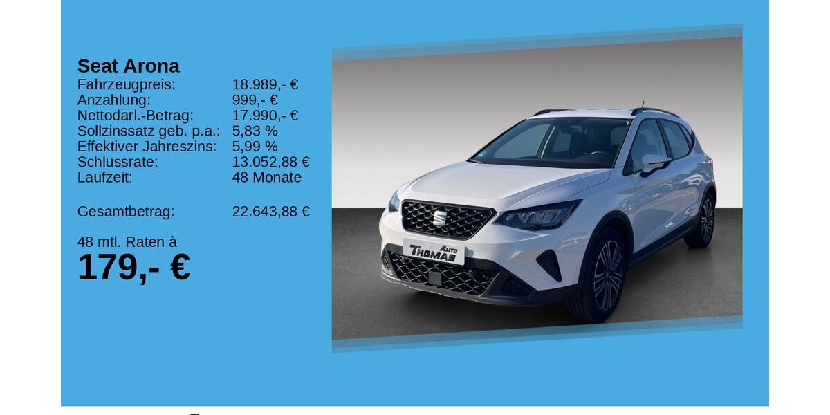 Seat Arona 27.400 km 18.490 &euro; Bonn 53227