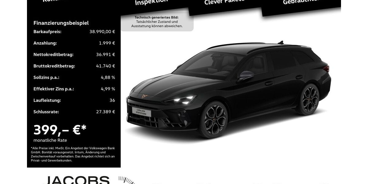 Cupra Leon 5.555 km 38.990 &euro; Düren 52351