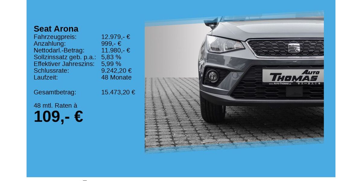 Seat Arona 72.180 km 12.979 &euro; Bonn 53227