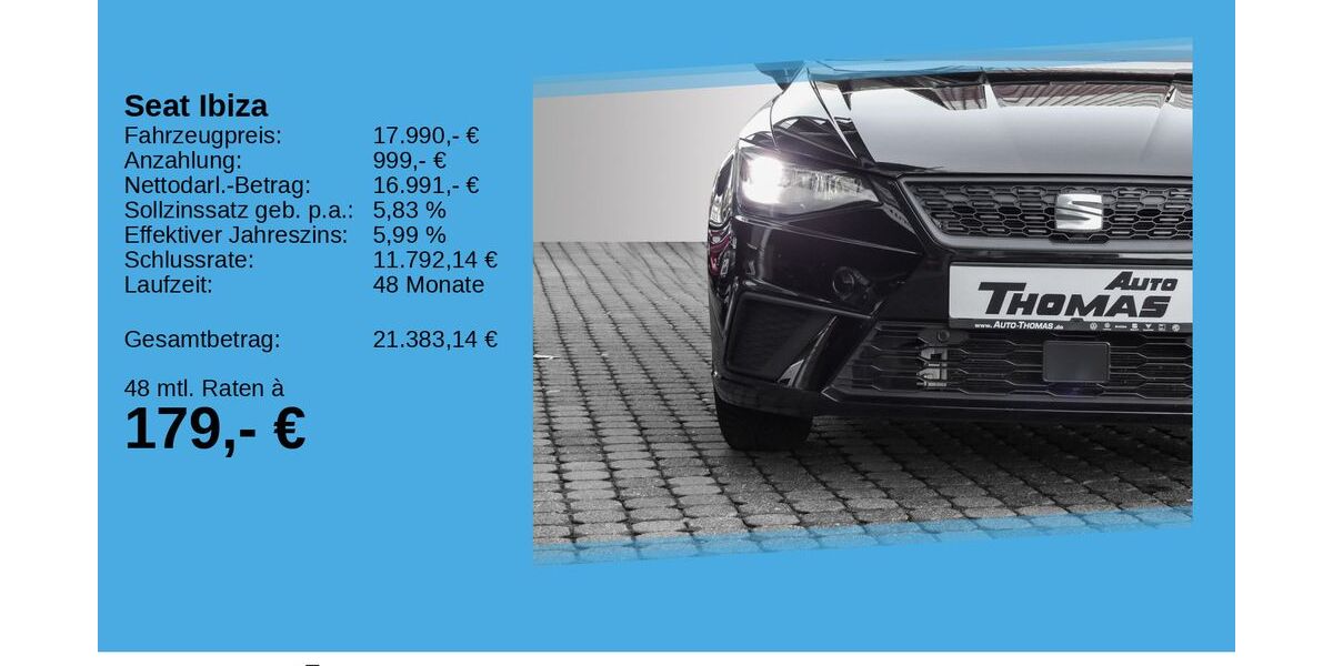 Seat Ibiza 31.090 km 17.490 &euro; Bonn 53227