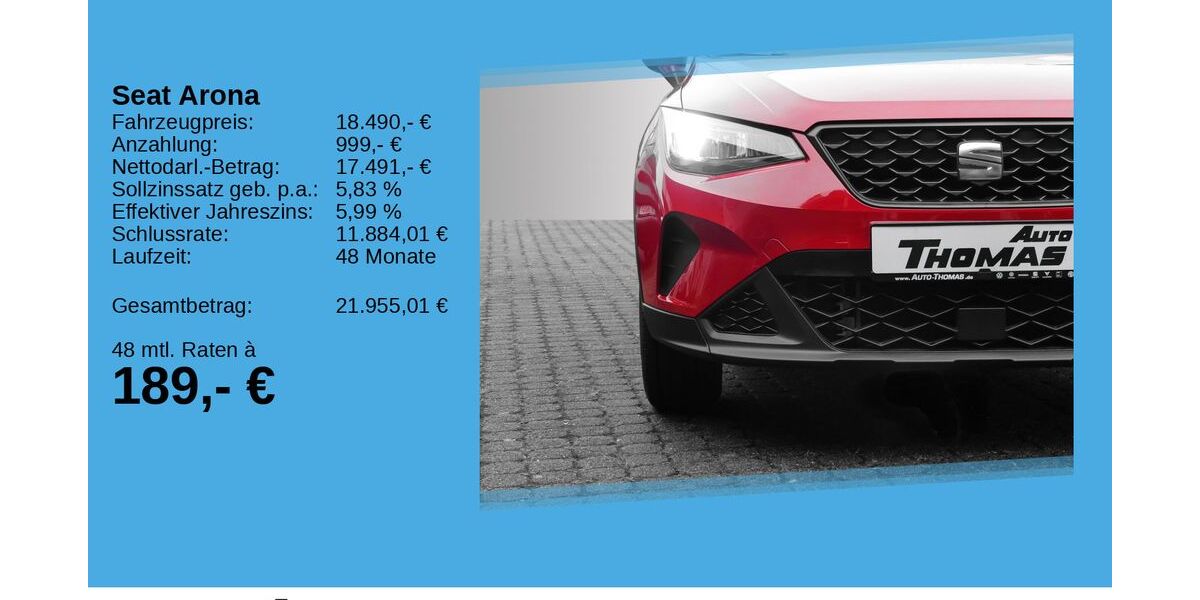 Seat Arona 16.450 km 17.990 &euro; Bonn 53227