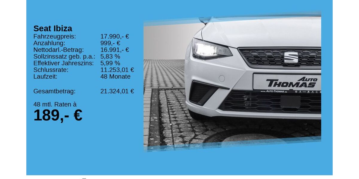 Seat Ibiza 18.270 km 17.490 &euro; Bonn 53227